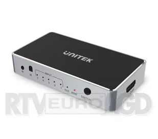 Unitek Rozgałęźnik sygnału HDMI 5 in 1out V1110A V1110A - Kable komputerowe i do monitorów - miniaturka - grafika 1