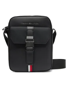 Tommy Hilfiger Saszetka Th Foundation Mini Reporter AM0AM13479 Czarny - Nerki - miniaturka - grafika 1