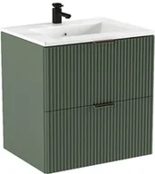 Umywalki - Elior Szałwiowa szafka wisząca z wpuszczaną umywalką H9-C94 - miniaturka - grafika 1