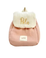 Plecaki - Plecak muślinowy pink Pola - miniaturka - grafika 1