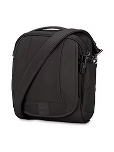 Pacsafe Metrosafe LS200 nylonowa torba na ramię dla kobiet i mężczyzn, torba na ramię z ochroną przed kradzieżą, torba z funkcjami bezpieczeństwa, 7 l, Czarny, Jeden rozmiar, Torba kurierska - Torebki damskie - miniaturka - grafika 1
