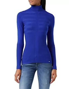 Morgan Damski sweter Pull Manche Longue Col Roulé Mentos, Bleu Roi, XXL - Swetry damskie - miniaturka - grafika 1