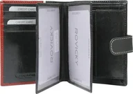 Portfele - Rovicky Pionowy portfel męski dwukolorowy, skóra naturalna HQ Rovicky - miniaturka - grafika 1