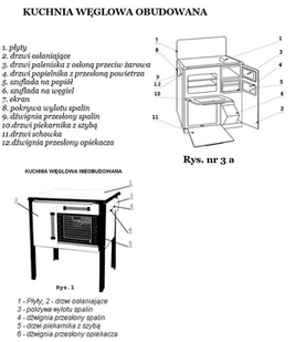 Kuchnia, angielka 9,2kW, Jawor z wężownicą (obudowana, kolor: brązowy) - spełnia anty-smogowy EkoProjekt 25980272 - Kuchnie węglowe - miniaturka - grafika 49