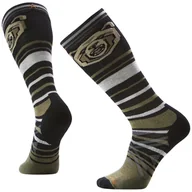 Skarpetki męskie - Skarpety narciarskie Smartwool Ski Full Cushion Growling Grizzly OTC Rozmiar skarpet: 46-49 / Kolor: czarny/zielony - miniaturka - grafika 1