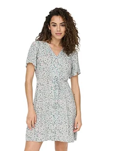 ONLY Damska sukienka Onlevida S/S Short Dress WVN Noos - Sukienki - miniaturka - grafika 1