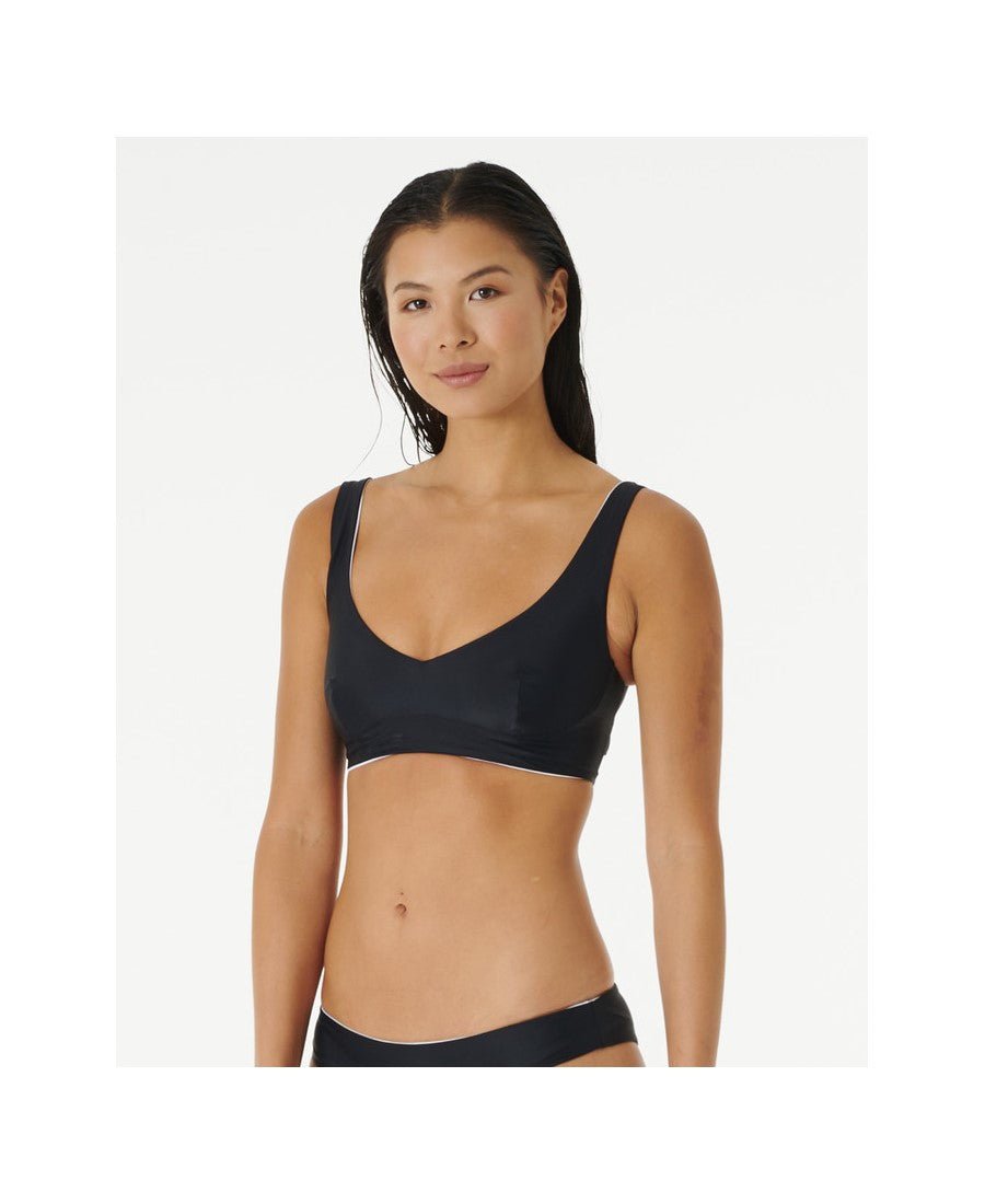 Top RIP CURL Mirage Revo Crop czarny L