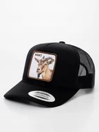 Czapki i chusty sportowe męskie - Czapka Z Daszkiem Trucker Czarna z Kozą MyStars Goat REGULOWANA MODNA - miniaturka - grafika 1