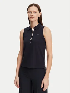 Gant Polo 4200560 Granatowy Regular Fit - Koszulki sportowe damskie - miniaturka - grafika 1