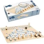 Small Foot Drewniana Gra 2w1 Barykada i Halma złota edycja - Gry planszowe - miniaturka - grafika 1