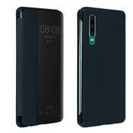 Etui i futerały do telefonów - Etui Smart View Window z klapką do Huawei P30 - Granatowe - miniaturka - grafika 1