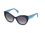 Okulary przeciwsłoneczne - Damskie Okulary przeciwsłoneczne JUST CAVALLI model JC789S-55B (Szkło/Zausznik/Mostek) 55/21/140 mm) - miniaturka - grafika 1