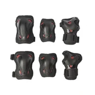 Ochraniacze - Rollerblade Skate Gear Junior 3 Pack Black/Red 3XS 8050459637564 - miniaturka - grafika 1