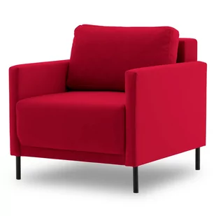 Elegancki fotel welurowy, Laya 70, 85x96x90 cm, czerwony - Fotele - miniaturka - grafika 1