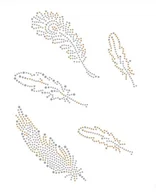 Pasmanteria - Naprasowanka ćwiekowa Pióra - miniaturka - grafika 1