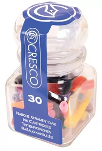 Cresco Naboje do piór mix kolorów słoiczek 30 sztuk - Artykuły biurowe - miniaturka - grafika 1