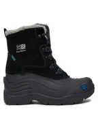 Buty dla chłopców - Karrimor Śniegowce Snowfur Kids 2 K819 Czarny - miniaturka - grafika 1