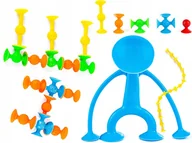 Zabawki konstrukcyjne - Silikonowe Klocki PRZYSSAWKI KONSTRUKCYJNE 29 el. - miniaturka - grafika 1