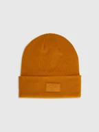 Czapki męskie - 4F Czapka beanie uniseks - pomarańczowa Uniwersalny - miniaturka - grafika 1