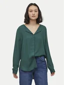 Koszule damskie - Vila Koszula Lucy 14044253 Zielony Regular Fit - miniaturka - grafika 1