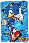 Koce i narzuty dla dzieci - Miękki kocyk Sonic the Hedgehog 100 x 140 cm - miniaturka - grafika 1