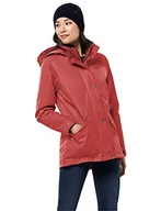 Kurtki damskie - Jack Wolfskin Damska kurtka Park Avenue wodoszczelna kurtka zimowa Coral Red S 1107743 - miniaturka - grafika 1