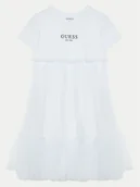 Sukienki i spódniczki dla dziewczynek - Guess Sukienka elegancka J5RK18 K6YW0 Biały Regular Fit - miniaturka - grafika 1