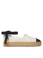 Espadryle damskie - Tory Burch Espadryle 164724 Beżowy - miniaturka - grafika 1