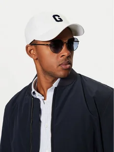 Guess Jeans Czapka z daszkiem M5RZ16 WF8V1 Biały - Czapki i chusty sportowe męskie - miniaturka - grafika 1