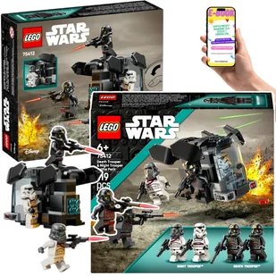 LEGO Star Wars Dla Dzieci (75412) – Zestaw Bitewny Szturmowiec Śmierci + Nocny Szturmowiec 4 Minifigurki + Transportowiec z Klocków + EBOOK - Klocki - miniaturka - grafika 1