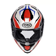 Kaski motocyklowe - PREMIER HELM HYPER RW 13, biały/czerwony/czarny/niebieski, S - miniaturka - grafika 1