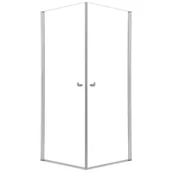 Kabiny prysznicowe - Kabina prysznicowa kwadratowa narożna Hooked 90x90x200 cm profile chromowane Sealskin - miniaturka - grafika 1