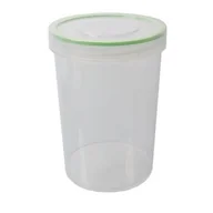 Pudła i pojemniki do przechowywania - Pojemnik okrągły wysoki Milano 1,5 l zielony - miniaturka - grafika 1