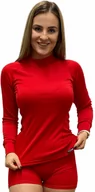 Koszulki sportowe damskie - SPORT T-shirt z długim rękawem - damska .3XL .czerwony - miniaturka - grafika 1