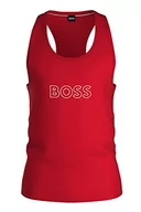 Koszulki męskie - BOSS Męski tank top plażowy z nadrukiem logo, Bright Red628, XXL - miniaturka - grafika 1