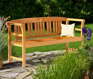 Ławka ogrodowa Rose Drewno eukaliptus FSC® 158x43x82cm - Ławki ogrodowe - miniaturka - grafika 1