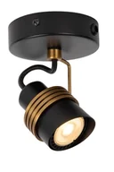 Lampy sufitowe - Tundran lampa sufitowa  spot) 1-punktowa czarna/złota 34944/01/30 - miniaturka - grafika 1
