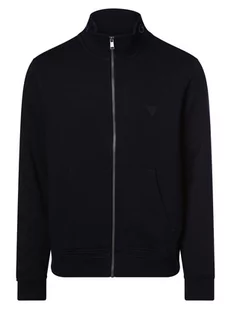 GUESS - Męska bluza rozpinana, niebieski - Bluzy męskie - miniaturka - grafika 1