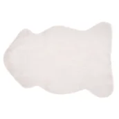 Dywany - Beliani Dywan imitacja futra królika biały UNDARA - miniaturka - grafika 1