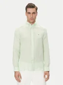 Koszule męskie - Tommy Hilfiger Koszula MW0MW34602 Zielony Regular Fit - miniaturka - grafika 1