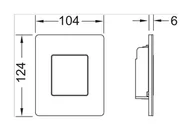 Przyciski spłukujące - Tece Solid Przycisk spłukujący do pisuaru stal nierdzewna szczotkowana anti-fingerprint 9242434 - odbiór osobisty: Kraków, Warszawa - miniaturka - grafika 1