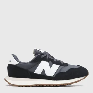 Buty sportowe damskie na platformie do kostki New Balance 237 GS237PF 40 26.1 cm Czarne (5904862457550) - Bluzy sportowe damskie - miniaturka - grafika 1