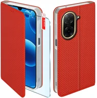 Etui i futerały do telefonów - Etui MAGNET do Xiaomi Redmi A5 Zamykane Czerwone Futerał + Szkło 9H - miniaturka - grafika 1