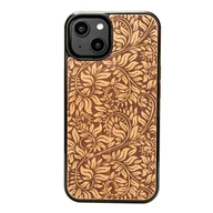 Etui i futerały do telefonów - Drewniane Etui Bewood iPhone 14 LIŚCIE JABŁOŃ - miniaturka - grafika 1