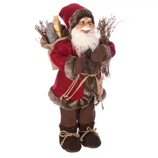 Figurka Mikołaja z prezentami, 45 cm - Ozdoby bożonarodzeniowe - miniaturka - grafika 1