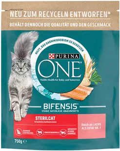 Purina ONE Sterilcat z łososiem - 750 g - Sucha karma dla kotów - miniaturka - grafika 1