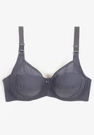 Biustonosze - Granatowy Biustonosz Ozdobiony Perforacją o Kroju Full Cup Erreviana - Renee - miniaturka - grafika 1