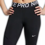 Legginsy - NIKE DRI-FIT LEGGINSY DŁUGIE DAMSKIE NIKE PRO ROZMIAR XS CZARNE WYGODA STYL - miniaturka - grafika 1