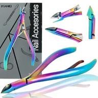 Akcesoria do paznokci - Cążki do skórek paznokci obcinaczki nożyczki kosmetyczne manicure gabinet SPA wielokolorowe - miniaturka - grafika 1