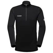 Koszulki sportowe męskie - Męska koszulka Mammut Aenergy ML Half Zip Pull Men Rozmiar: L / Kolor: czarny - miniaturka - grafika 1